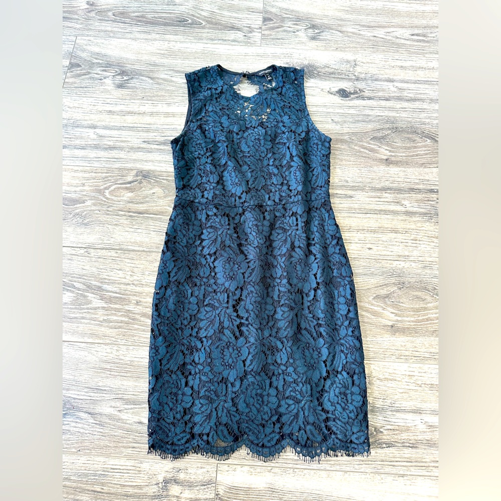 Banana Republic Navy Lace Dress